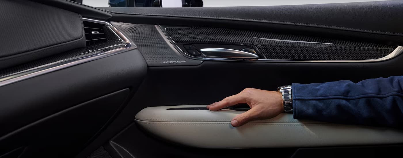 Side of the interior door of a 2026 Cadillac XT5