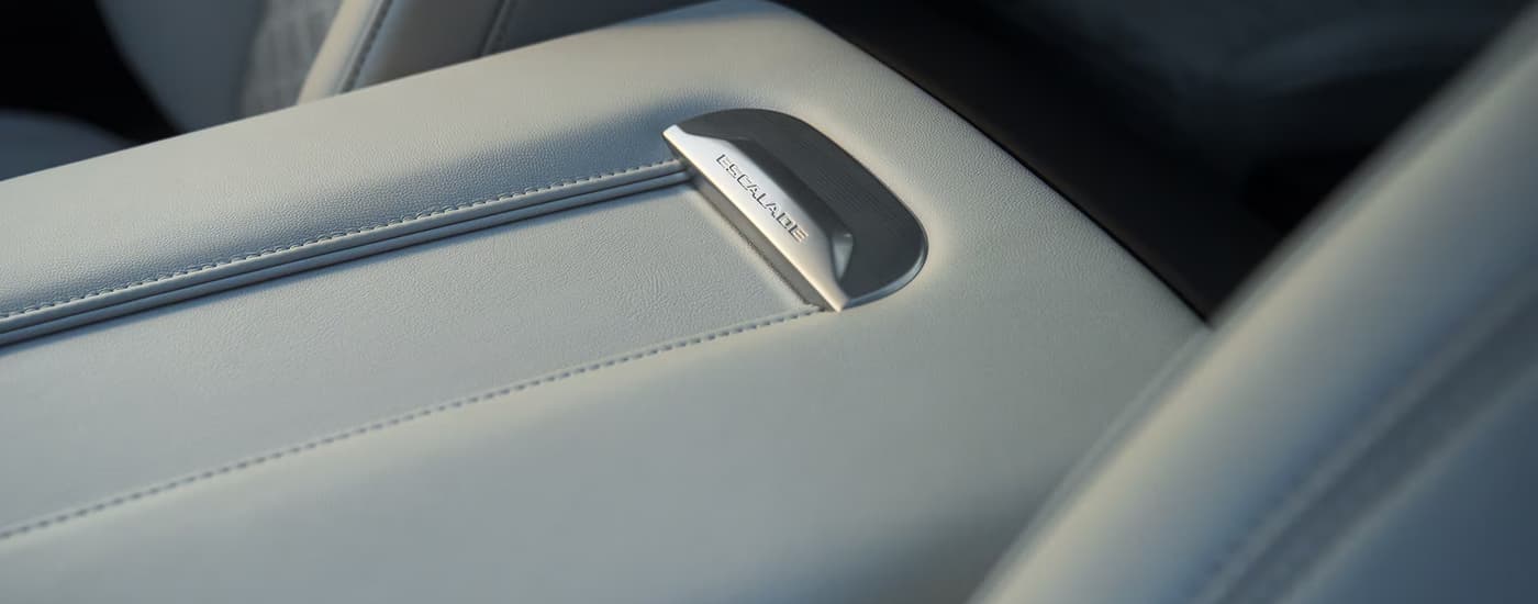 Center console storage in a 2026 Cadillac Escalade