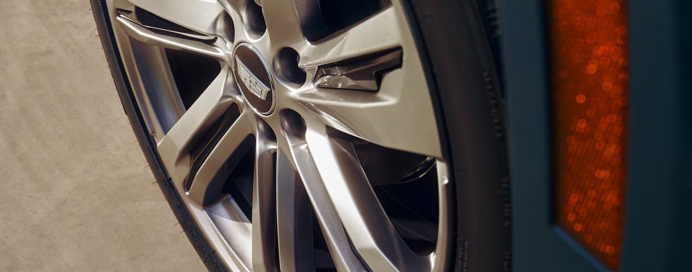 Silver rim on a 2026 Cadillac Escalade