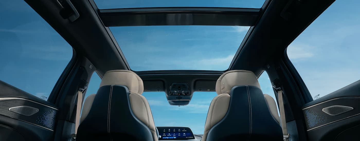 Open sunroof in a 2026 Cadillac LYRIQ