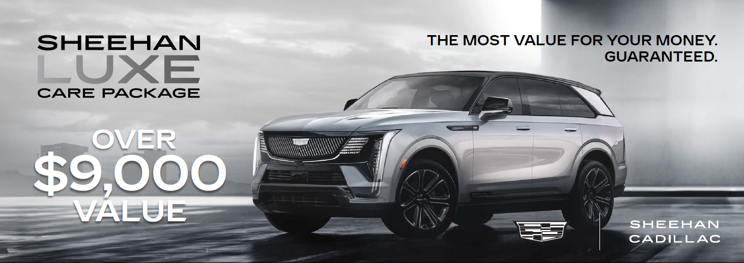 Sheehan Luxe care package with silver Cadillac Escalade